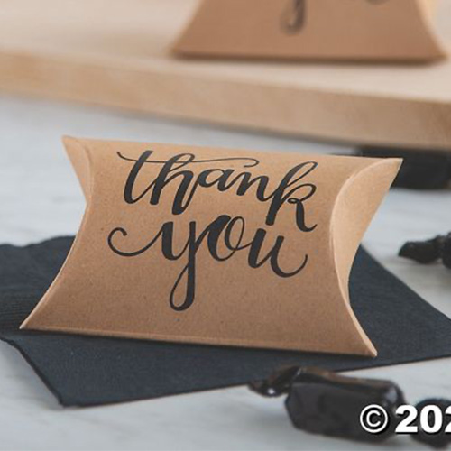 wholesale kraft pillow boxes
